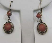 coral earrings